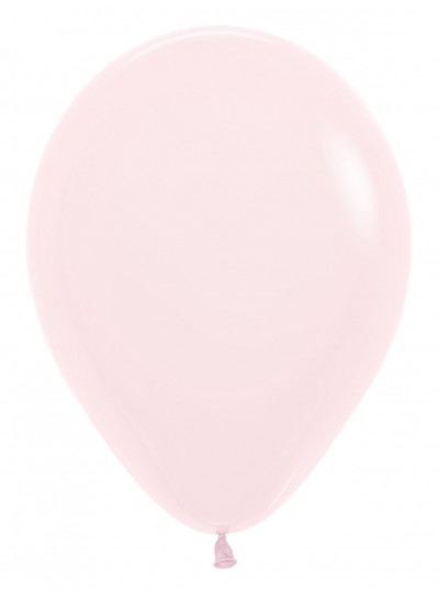 11" Pastel Matte Pink Round (50pcs)