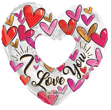  9" Trendy Hearts Shape