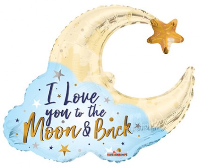  36" SP: PR I Love You Moon Shape