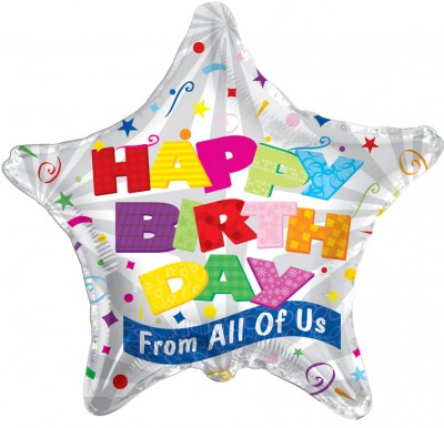 18" SP: Big Letters Birthday