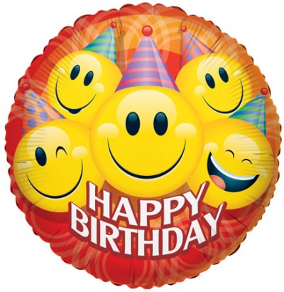 36" SP: Party Smilies Birthday