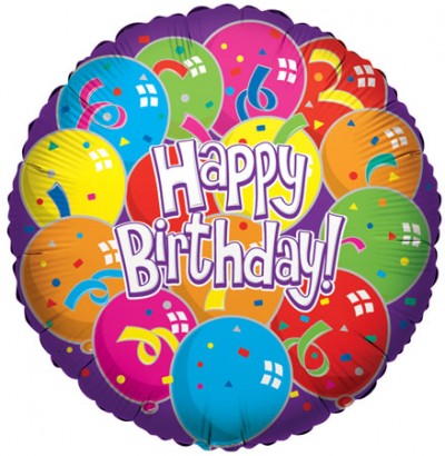 18" SP: SV HAPPY BIRTHDAY LOTS OF BALLOONS