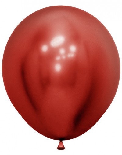 18" Reflex Crystal Red Round (25pcs)