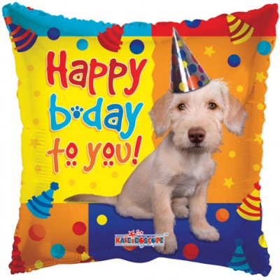 18" SP: SV Happy Birthday Dog With Party Hat