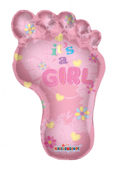 36" SP: Baby Girl Footprint Shape