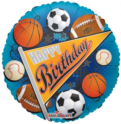 18" SP: SV Birthday Sports Pennant