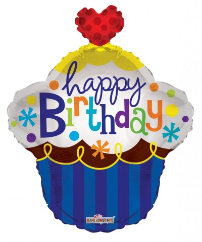 22" SP: Cupcake Birthday With Heart Shape