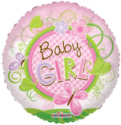18" SP: Baby Girl Butterfly Clear View