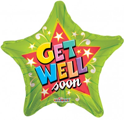 18" SP: Get Well Green Star