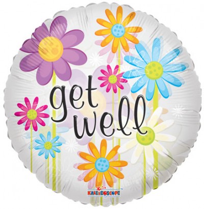 18" SP: Get Well Daisies Clear View
