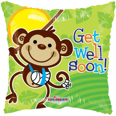 18" SP: GET WELL MONKEY GELLIBEAN