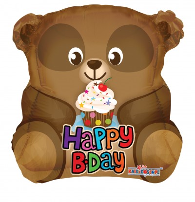 18" SP: CUTE BEAR WITH CUPCAKE SHAPE