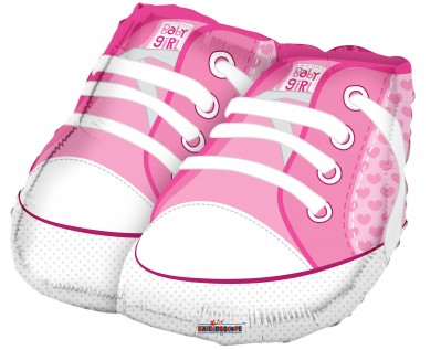 18" SP: BABY SHOES PINK SHAPE