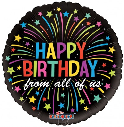 18" SP: BIRTHDAY FROM ALL OF US GELLIBEAN
