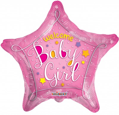 18" SP:  BV WELCOME BABY PINK STAR