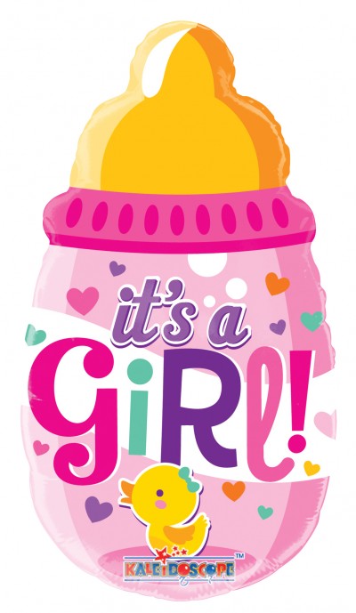 14" BABY BOTTLE GIRL MINI SHAPE