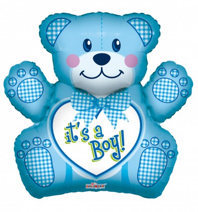 28" SP: BABY BOY BEAR SHAPE