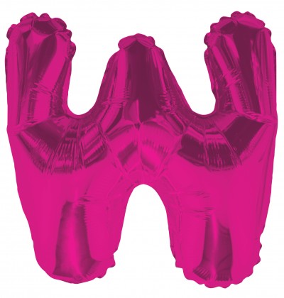 AirFilled: 14" LETTER W HOT PINK
