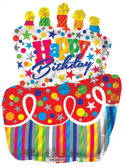  36" SP: BV Big Cake Birthday Shape