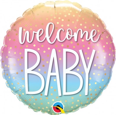 18" Welcome Baby Confetti Dots (pkgd)