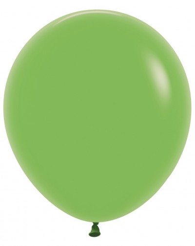 18" Fashion Lime Green Round (25pcs)
