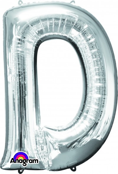 Anagram SuperShape Letter "D" Silver