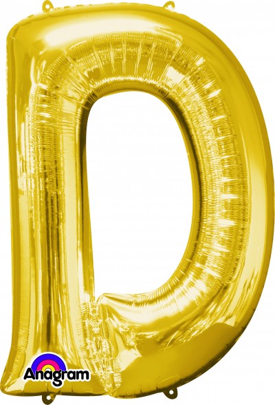 Anagram SuperShape Letter "D" Gold