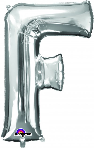 Anagram SuperShape Letter "F" Silver