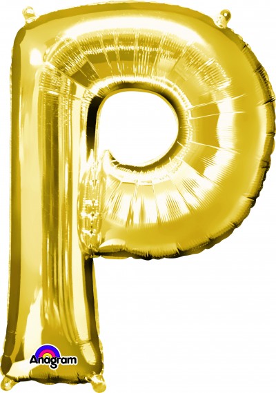Anagram SuperShape Letter "P" Gold