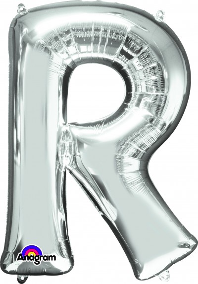 Anagram SuperShape Letter "R" Silver