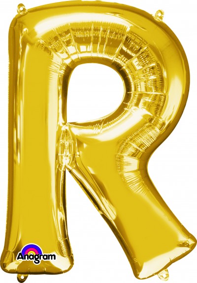 Anagram SuperShape Letter "R" Gold