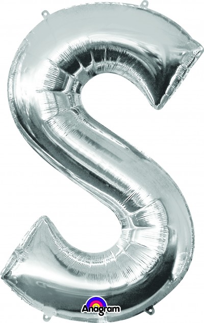 Anagram SuperShape Letter "S" Silver