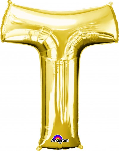 Anagram SuperShape Letter "T" Gold