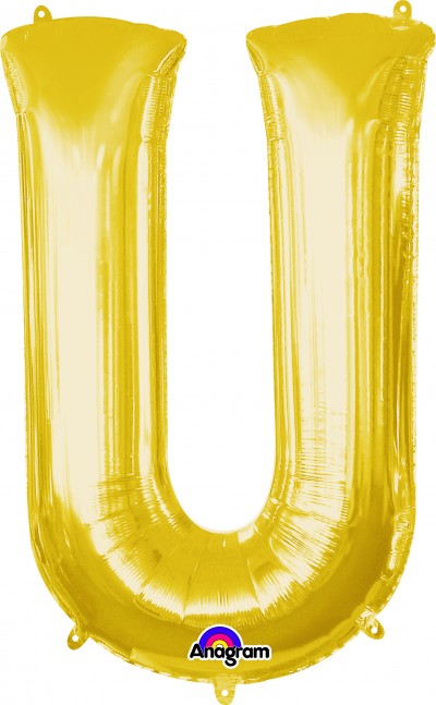 Anagram SuperShape Letter "U" Gold