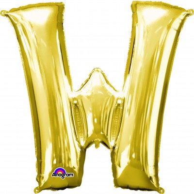 Anagram SuperShape Letter "W" Gold