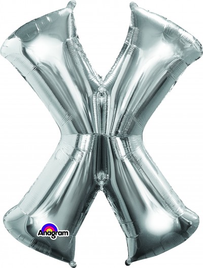Anagram SuperShape Letter "X" Silver