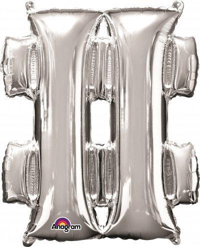 Anagram MiniShape Symbol " # " Silver