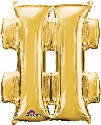 Anagram MiniShape Symbol " # " Gold