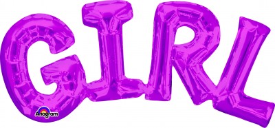 SuperShape Phrase " Girl" PINK