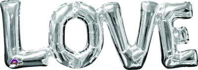SuperShape Phrase " LOVE" Silver