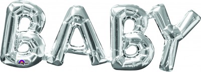 SuperShape Phrase "BABY" Silver