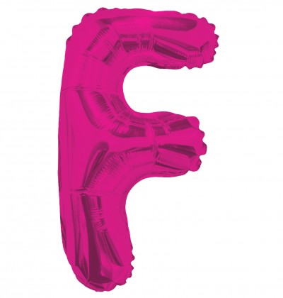 AirFilled: 14" LETTER F HOT PINK