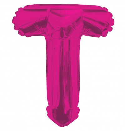 AirFilled: 14" LETTER T HOT PINK