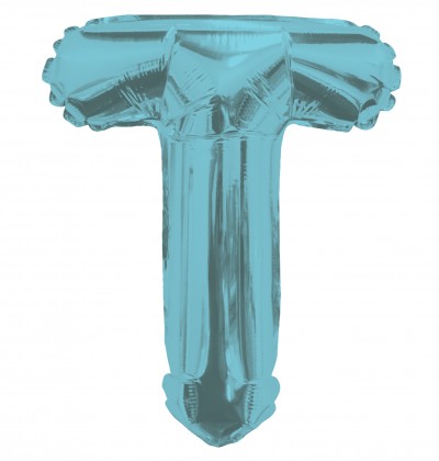 AirFilled: 14" LETTER T LIGHT BLUE