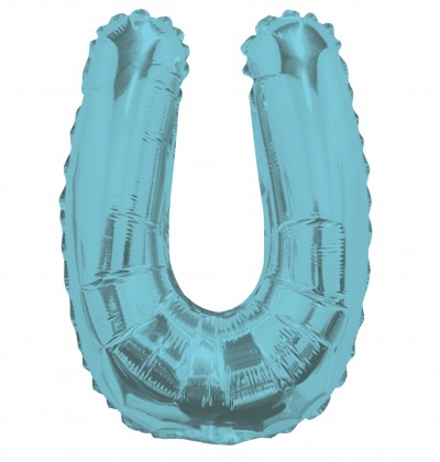 AirFilled: 14" LETTER U LIGHT BLUE