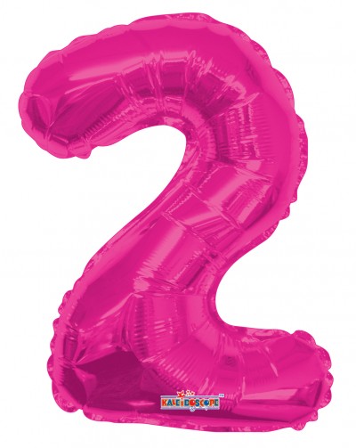 AirFilled: 14" NUMBER 2 HOT PINK