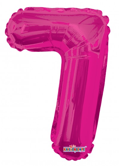 AirFilled: 14" NUMBER 7 HOT PINK