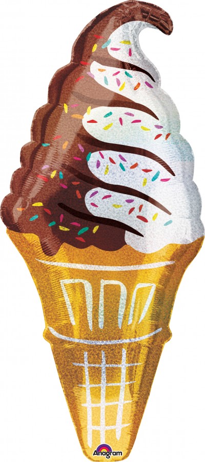 SuperShape Holographic Ice Cream Cone
