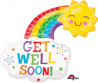 SuperShape Get Well Happy Rainbow