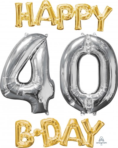 CI Bunch Happy Bday 4-0 Gold/Silver
